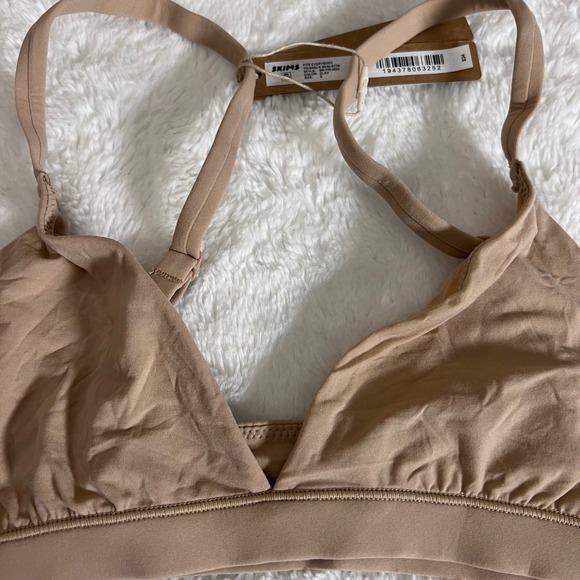 Skims Women's Fits Everybody Triangle Bralette Clay Tan BR-TRI-2024 Small NWT - Picture 4 of 9